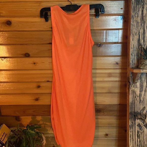 PrettyLittle Thing orange ribbed bodycon - Picture 5 of 5